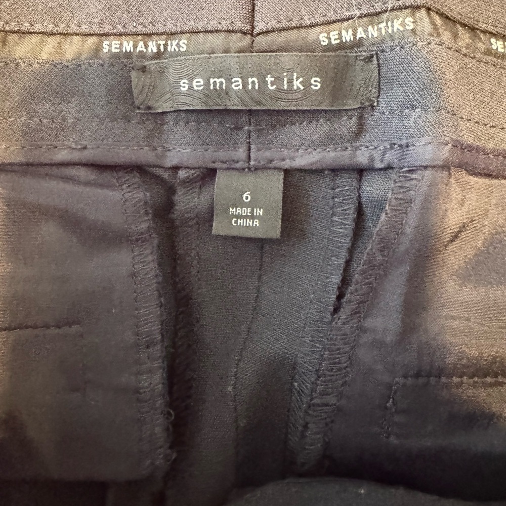 Semantiks Black Classic Pant with Branded Waistband